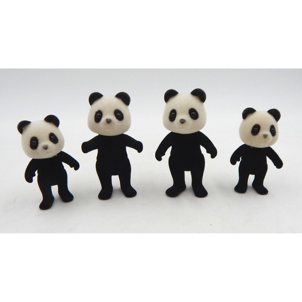 Calico Critter Sylvanian Families Wilder Panda Family of 4 Adults Kids